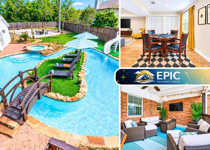 Luxury Stay Pool Firepit Game Room & Bbq